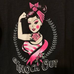 Torrid Knock Out Breast Cancer Shirt Pinup